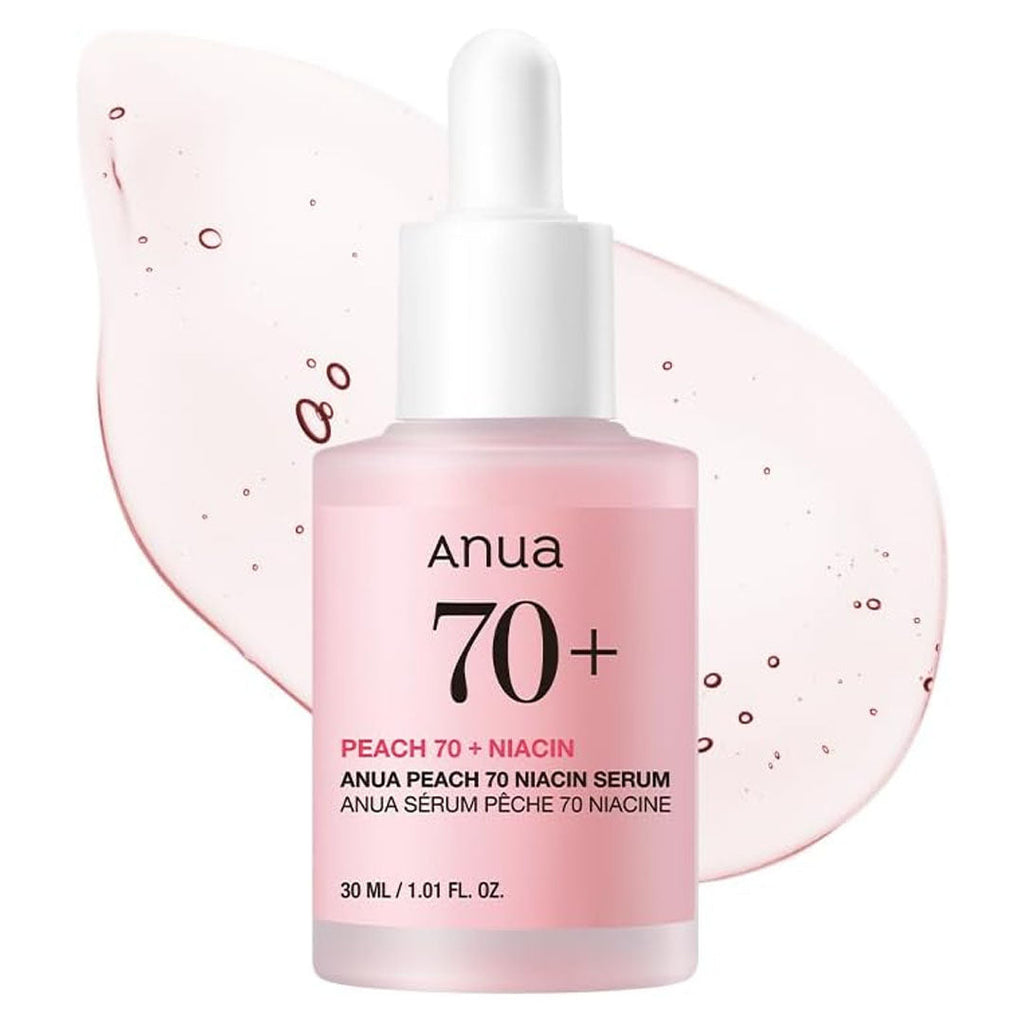 Anua Peach 70+ Niacin Serum 30 mL dropper bottle