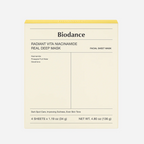 box packaging of BIODANCE Radiant Vita Niacinamide Real Deep Mask 
