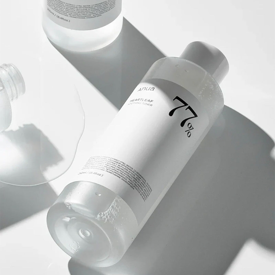 Anua Heartleaf 77% Soothing Facial Toner For Redness & Acne- Prone Skin Type 250 mL Vertical Bottle