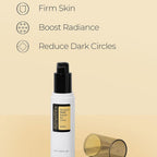 open bottle of COSRX Advanced Snail Peptide Eye Cream with overcap