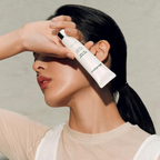 woman covering her face with BIODANCE Sun Safe Skin Barrier SPF50+ PA++++ 30 mL