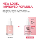 Anua Peach 70+ Niacin Serum original and renewed bottle