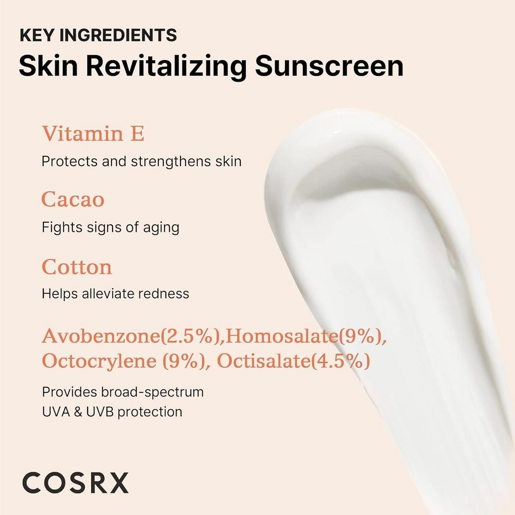 COSRX Vitamin E Vitalizing Sunscreen SPF 50+ 50mL COSRX