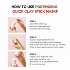 instructions to use SKIN1004 Madagascar Centella Poremizing quick clay mask stick
