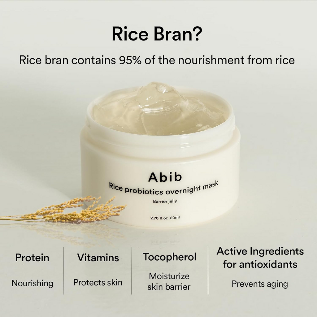 Abib Rice Probiotics Overnight Mask Barrier Jelly 80mL MystiGlam