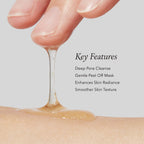 finger lathered with Aprilskin Calendula Peel Off Pore Minimizing Facial Mask