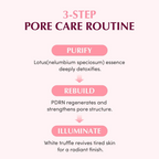 3-step pore care routine