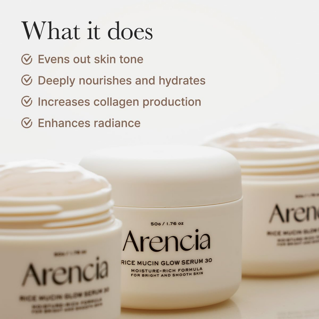Arencia Rice Mucin Glow Serum 30, 50g Arencia