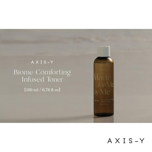 a bottle of AXIS-Y Biome Comforting Infused Toner