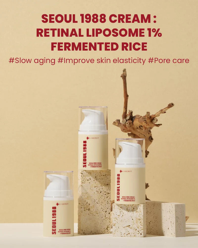 K-SECRET SEOUL 1988 Cream : Retinal Liposome 1% + Fermented Rice 50ml