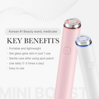 two medicube Mini Booster Pro with key benefits written