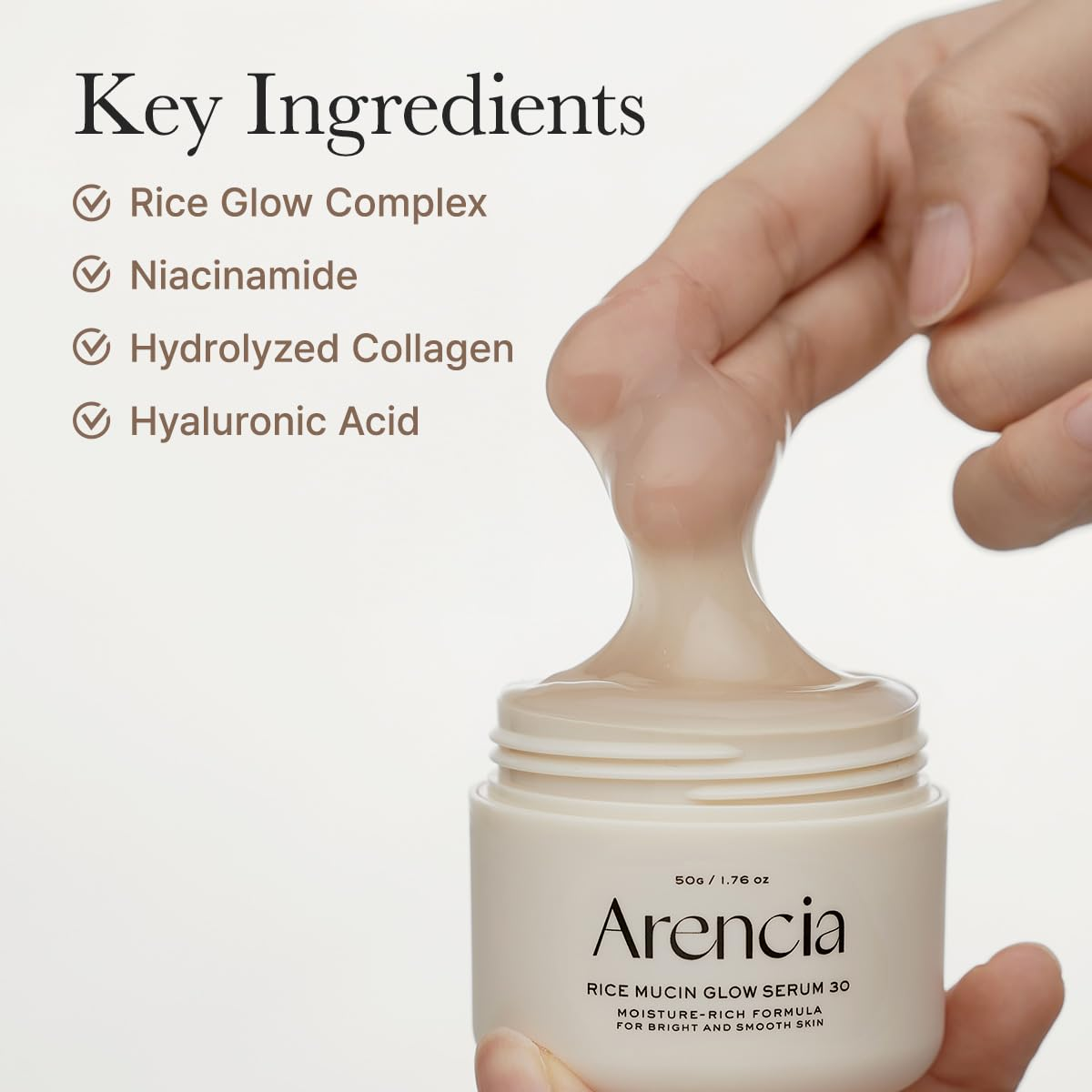Arencia Rice Mucin Glow Serum 30, 50g Arencia