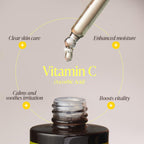 open bottle of Goodal Green Tangerine Vita C 15 Dark Spot Care Ampoule