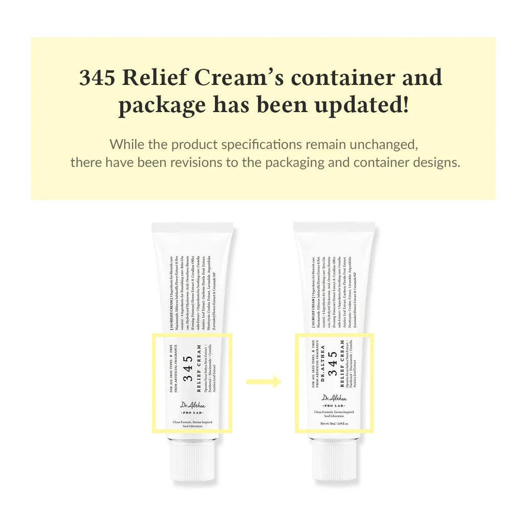 Dr.Althea 345 Relief Cream 50 mL Updated Package