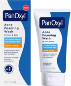 PanOxyl Acne Foaming Wash 10% Benzoyl Peroxide Maximum Strength, 156g
