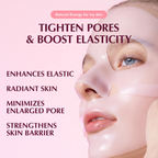 woman wearing EQQUALBERRY Collagen Pore-Tight Up Mask