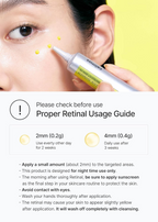 person applying Celimax Retinal Shot Tightening Booster on face