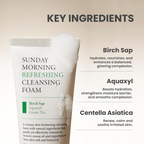 close-up of AXIS-Y Sunday Morning Refreshing Cleansing Foam