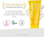 tube bottle of Aprilskin Calendula Peel Off Pore Minimizing Facial Mask