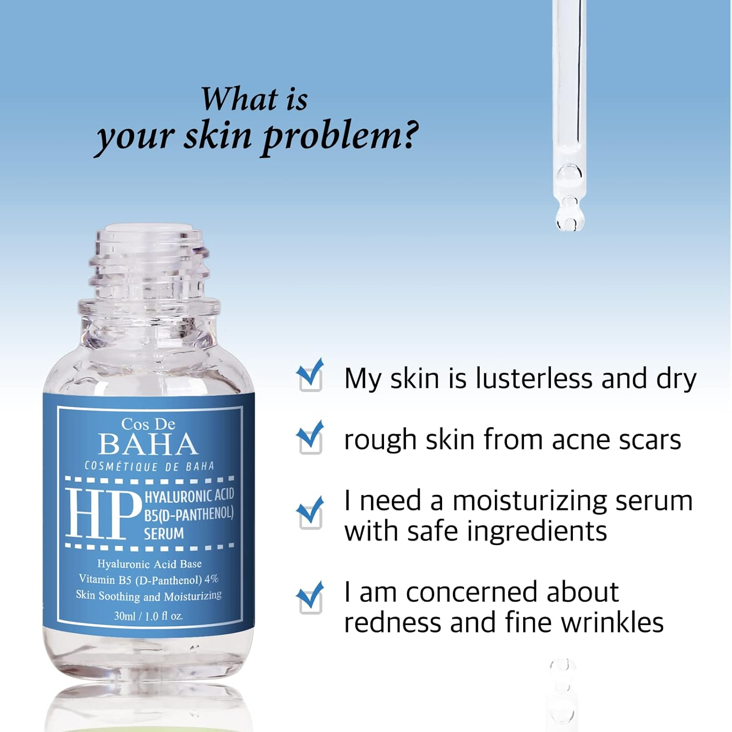 Cos De BAHA Hyaluronic Acid B5, D-Panthenol 30 mL Cos De BAHA