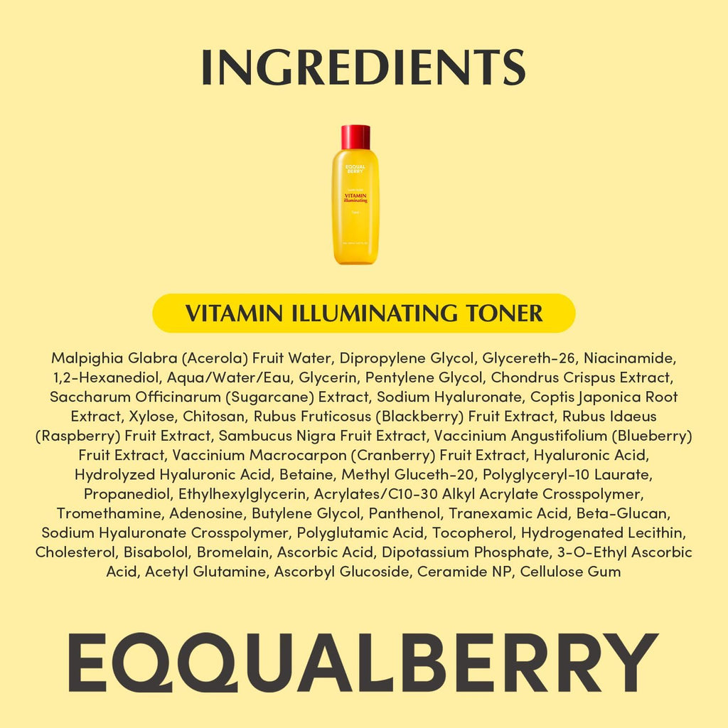 EQQUALBERRY Vitamin Illuminating Toner 150ml