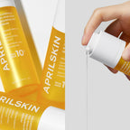 APRILSKIN Resurfacing Serum with product dispensing out.