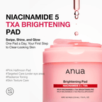 Anua niacinamide 5 + TXA brightening pad