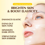 woman with EQQUALBERRY Collagen Glow Up face Mask applied