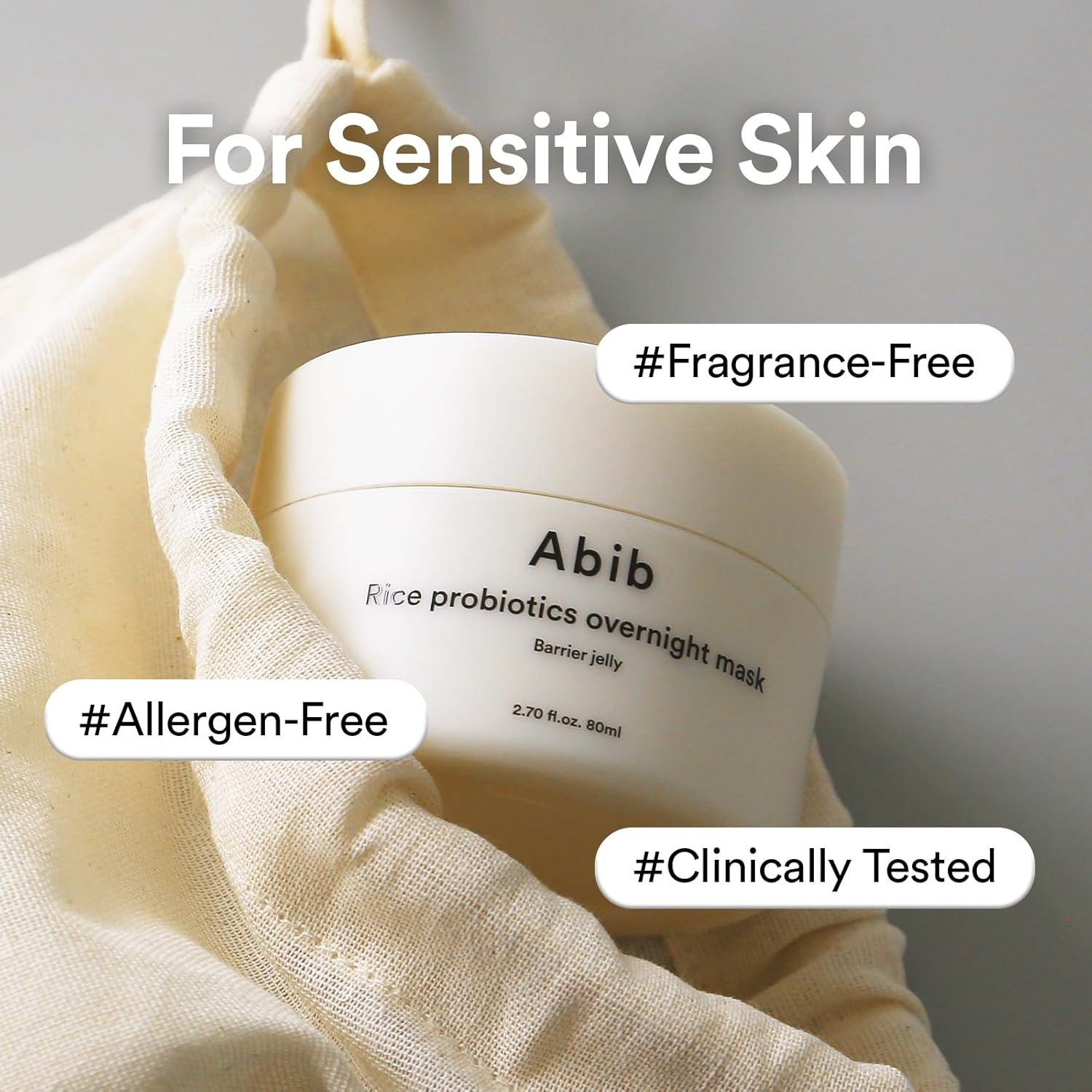 Abib Rice Probiotics Overnight Mask Barrier Jelly 80mL MystiGlam