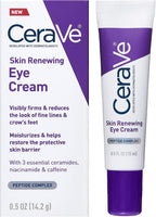 CeraVe Eye Cream for Wrinkles Under Eye Cream with Caffeine, Peptides 14.2g