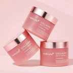 3 containers of Collagen Niacinamide Jelly Cream placed onto each other