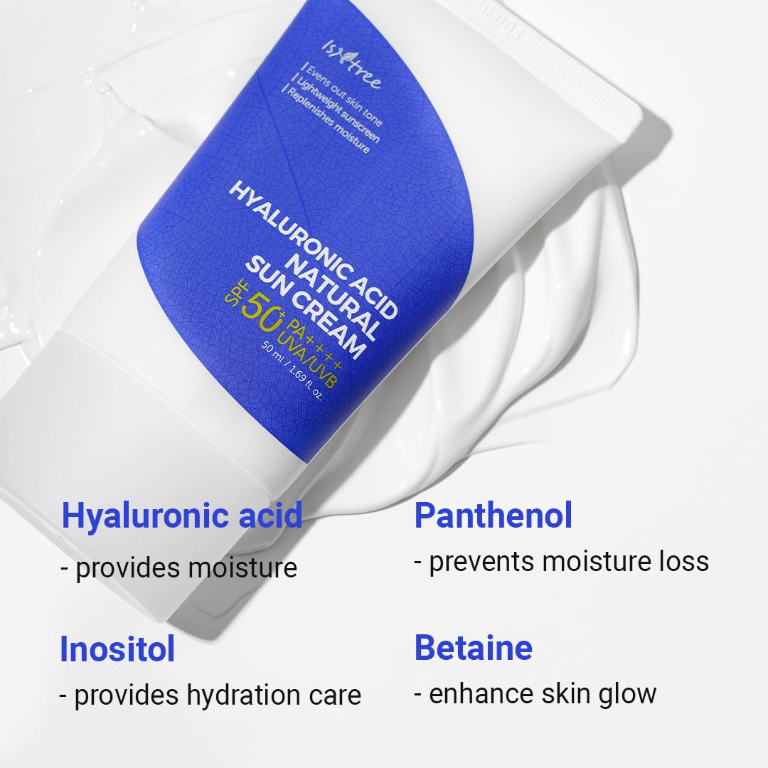 IsNtree Hyaluronic Acid Natural Suncream SPF50 PA++++ 50mL Isntree