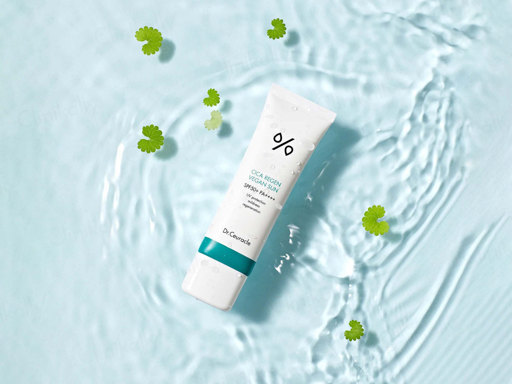 Dr.Ceuracle Cica Regen Vegan Sunscreen with cica leaves