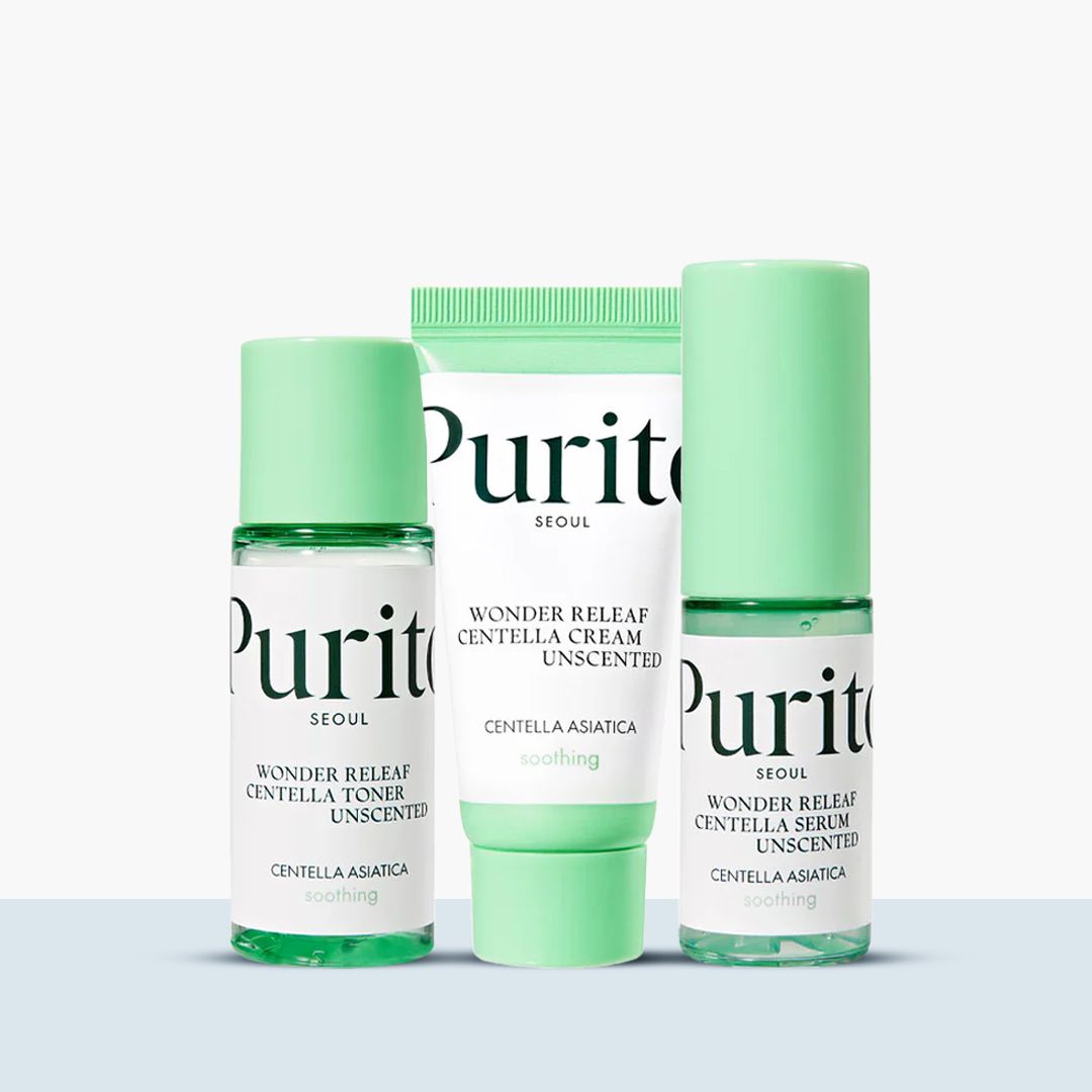 Purito SEOUL Wonder Releaf Centella Mini Kit Unscented, Centella Asiat ...