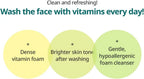 wash the face with vitamins every day