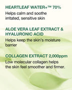 Anua Heartleaf 70+ Hyaluron Soothing Collagen Mask (38g x 4 Packs) Anua