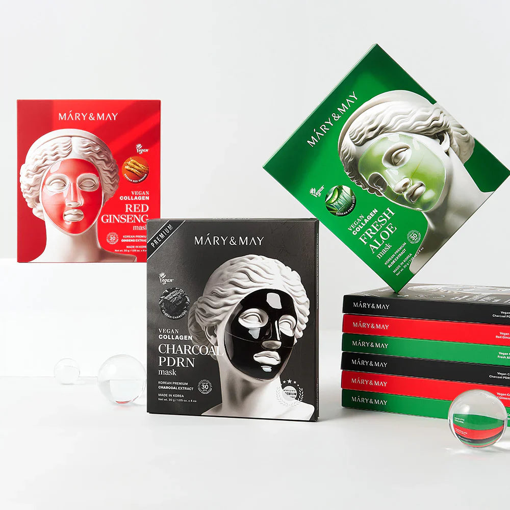 Mary&May Vegan Collagen Red Ginseng Mask (30g x4)
