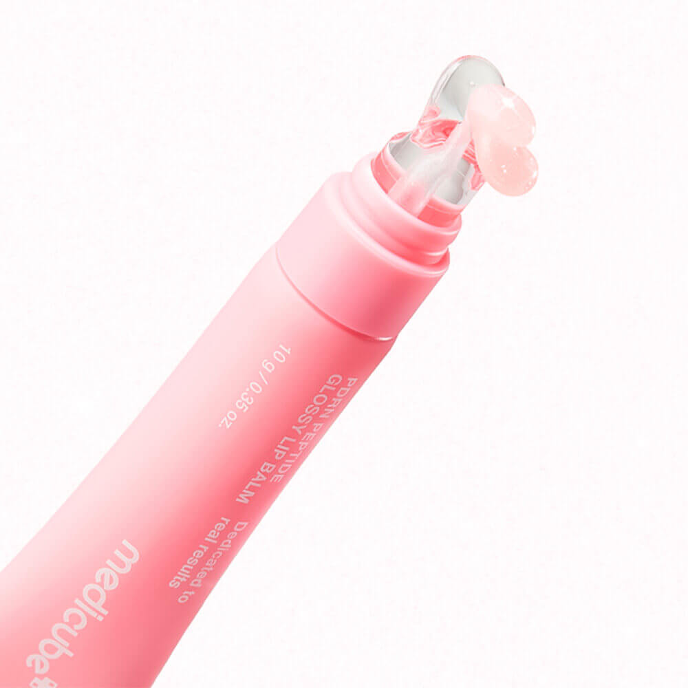 Medicube PDRN Peptide Glossy Lip Balm with product dispensing out
