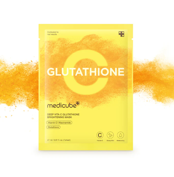 medicube Deep Vita C Glutathione Brightening Mask 1pc MediCube