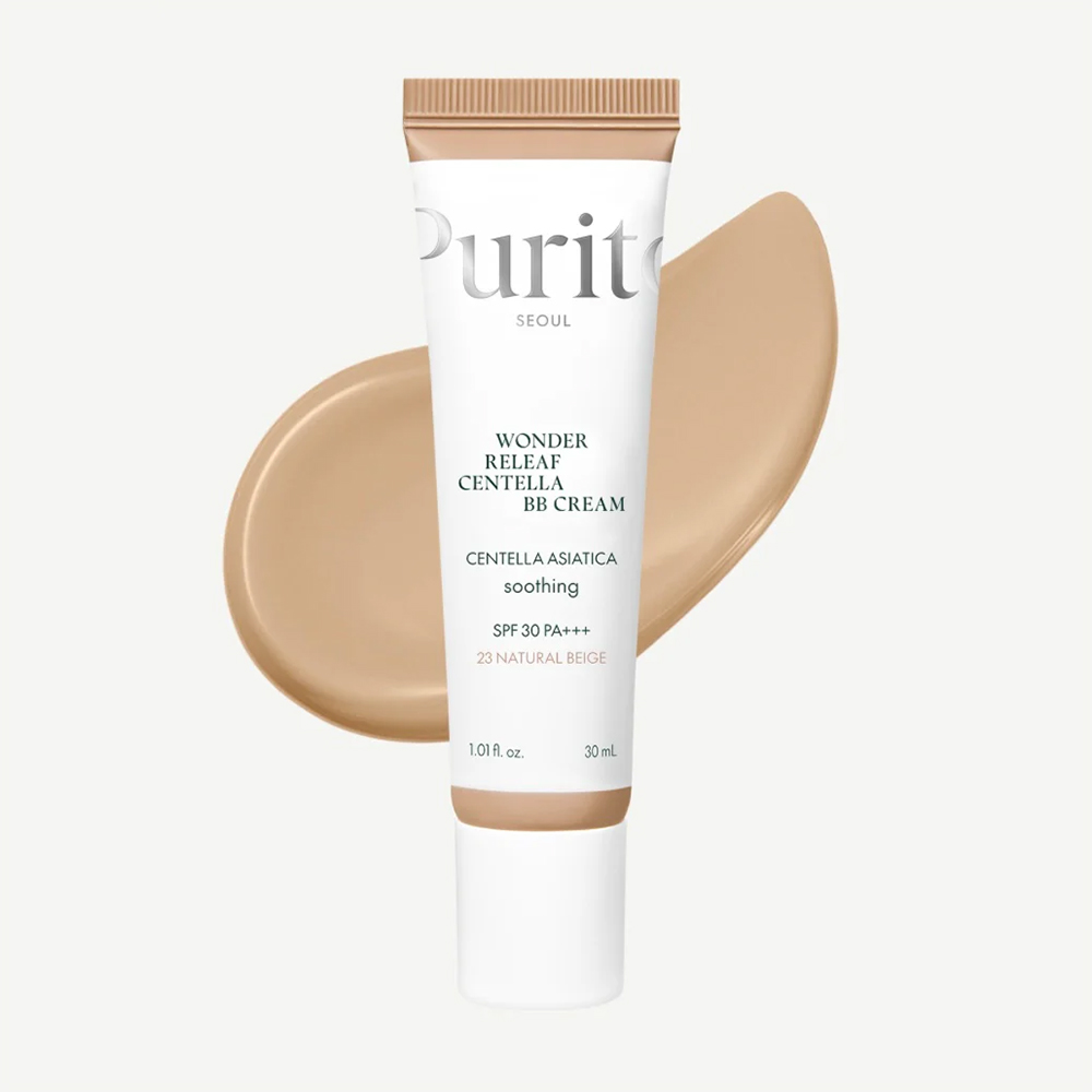 PURITO SEOUL BB Cream with product swatch on the background